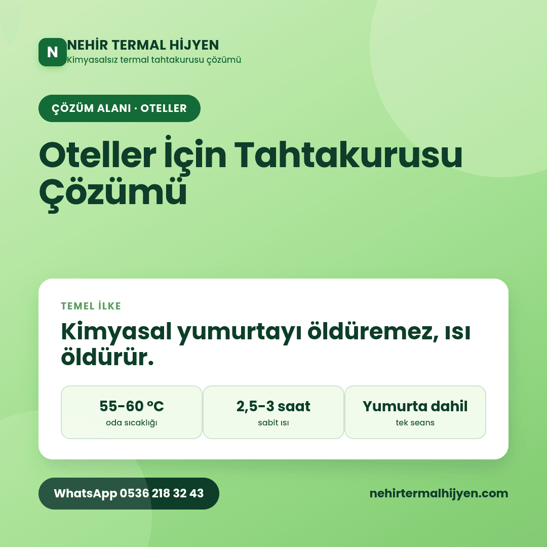 Oteller İçin Tahtakurusu Çözümü